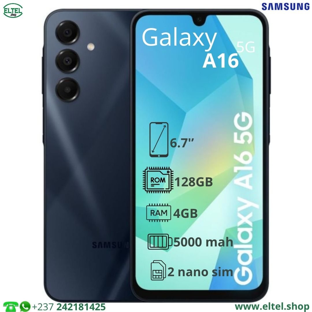 Galaxy A16 5G - 128GB/4GB - 2sim - 50MP+5MP+2MP/13MP - 5000mAh - garantie 24 mois (neuf)