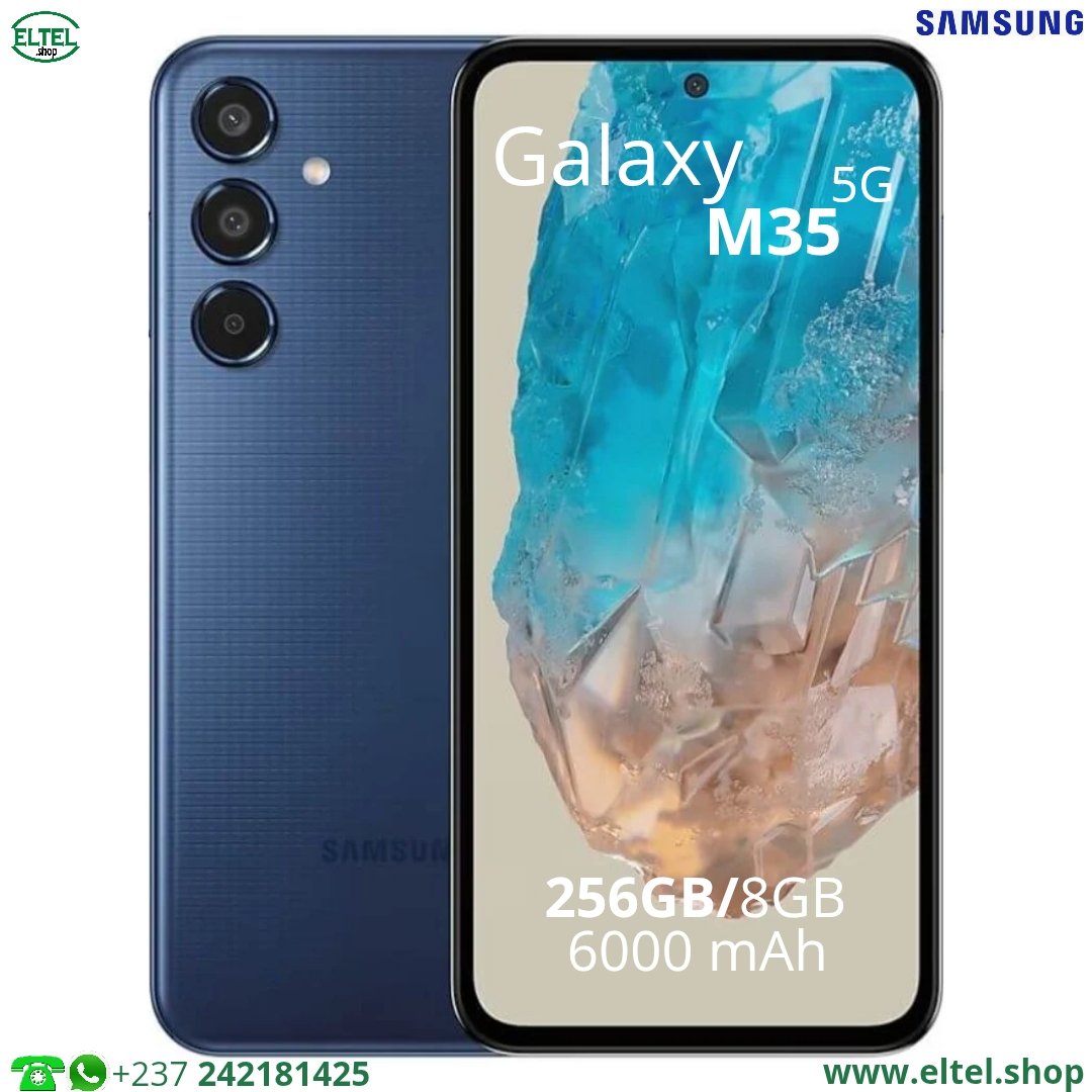 Galaxy M35 5G- 256GB/8GB - 50MP+8MP+2MP/13MP - 6000mAh - garantie 24 mois (neuf)