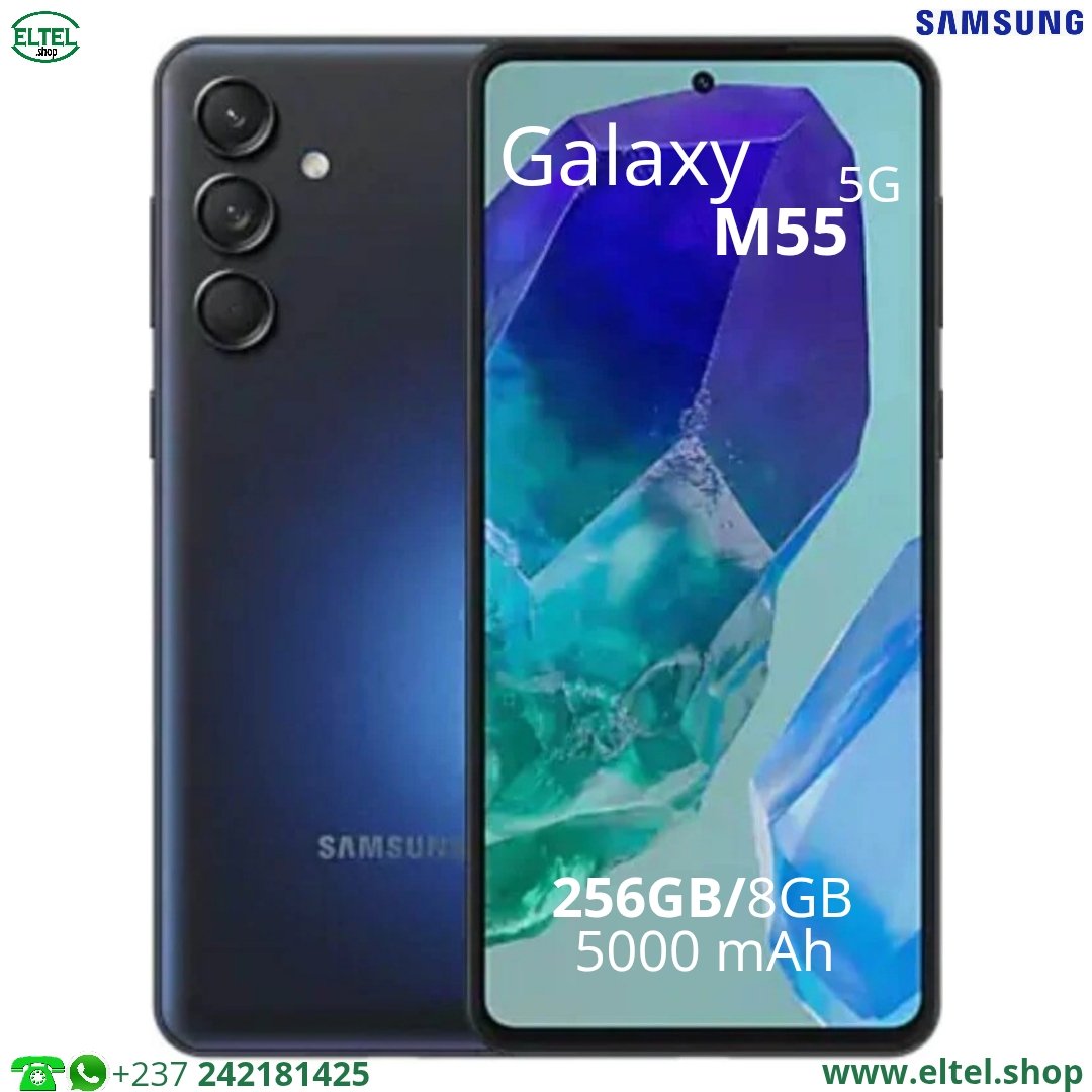 Galaxy M55 5G- 256GB/8GB - 50MP+8MP+2MP/50MP - 5000mAh - garantie 24 mois (neuf)