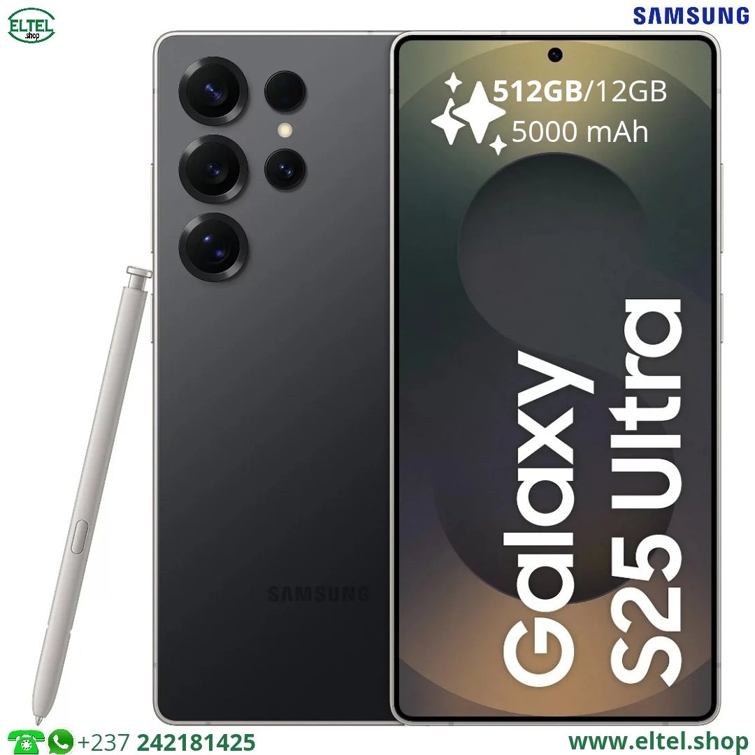 Galaxy S25 Ultra - 512GB/12GB- 200MP+10MP+50MP+50MP/12MP - 5000mAh - garantie 24 mois (neuf)