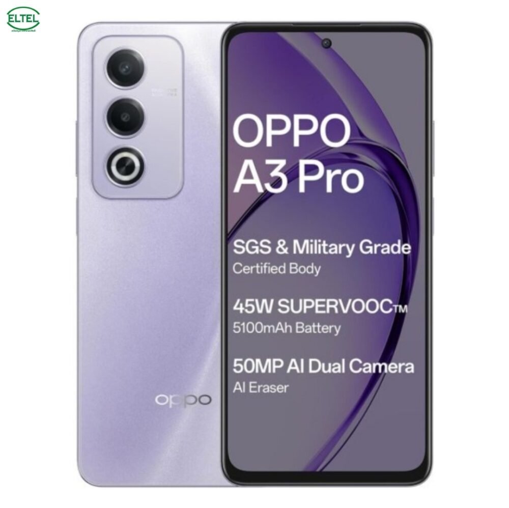 OPPO A3 Pro 5G - 256GB/8GB - 2SIM - 50MP+2MP/8MP - 5100mAh - garantie 12 mois (neuf)