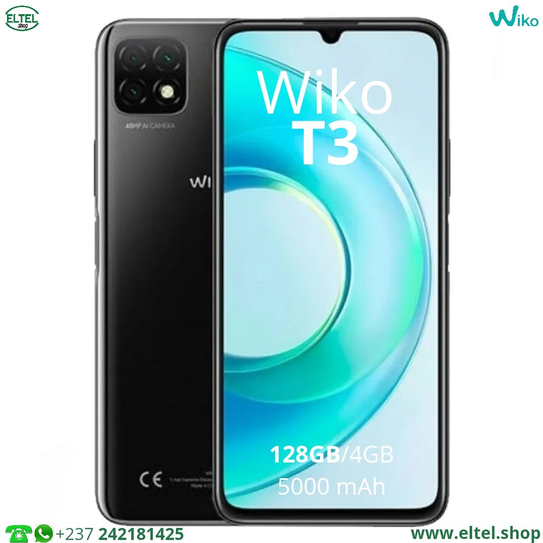 wiko T3 nr 128.4 Wiko T3 - 128GB/4GB - 48MP+5MP+2MP/8MP - 5000mAh - garantie 12 mois (neuf)