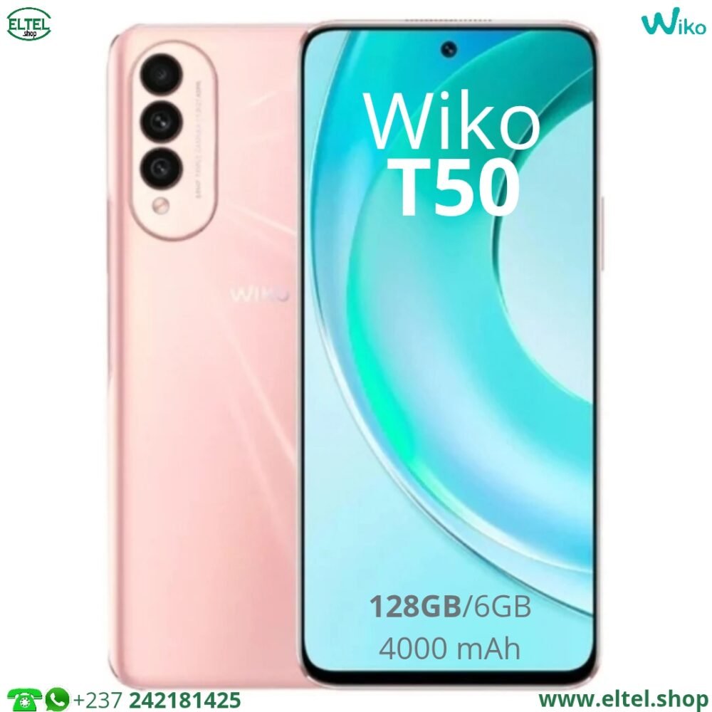 wiko T50 rs 128.6 Wiko T50 - 128GB/6GB - 64MP+8MP+2MP/16MP - 4000mAh - garantie 12 mois (neuf)