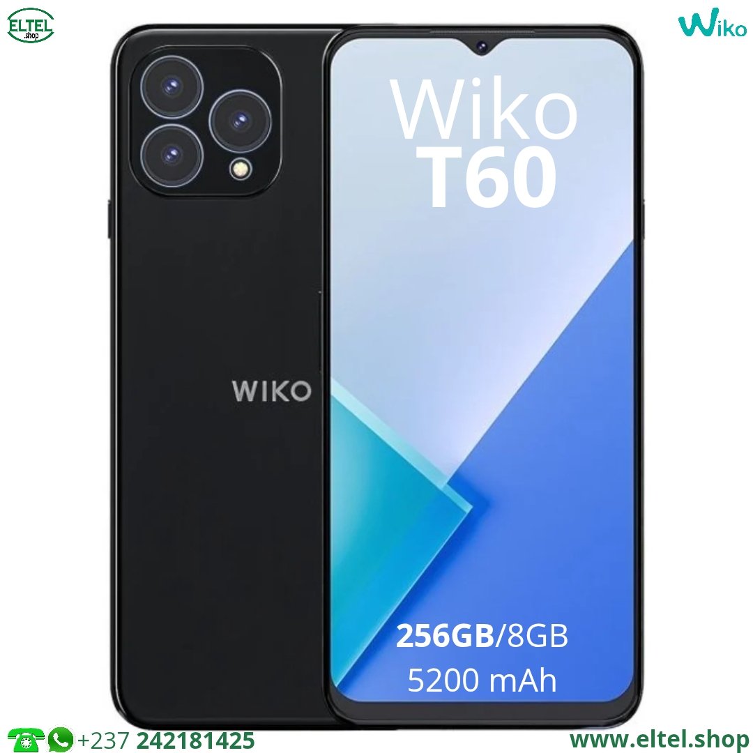 wiko T60 nr 256.8 Wiko T60 - 256GB/8GB - 48MP+2MP+0,3MP/24MP - 5200mAh - garantie 12 mois (neuf)