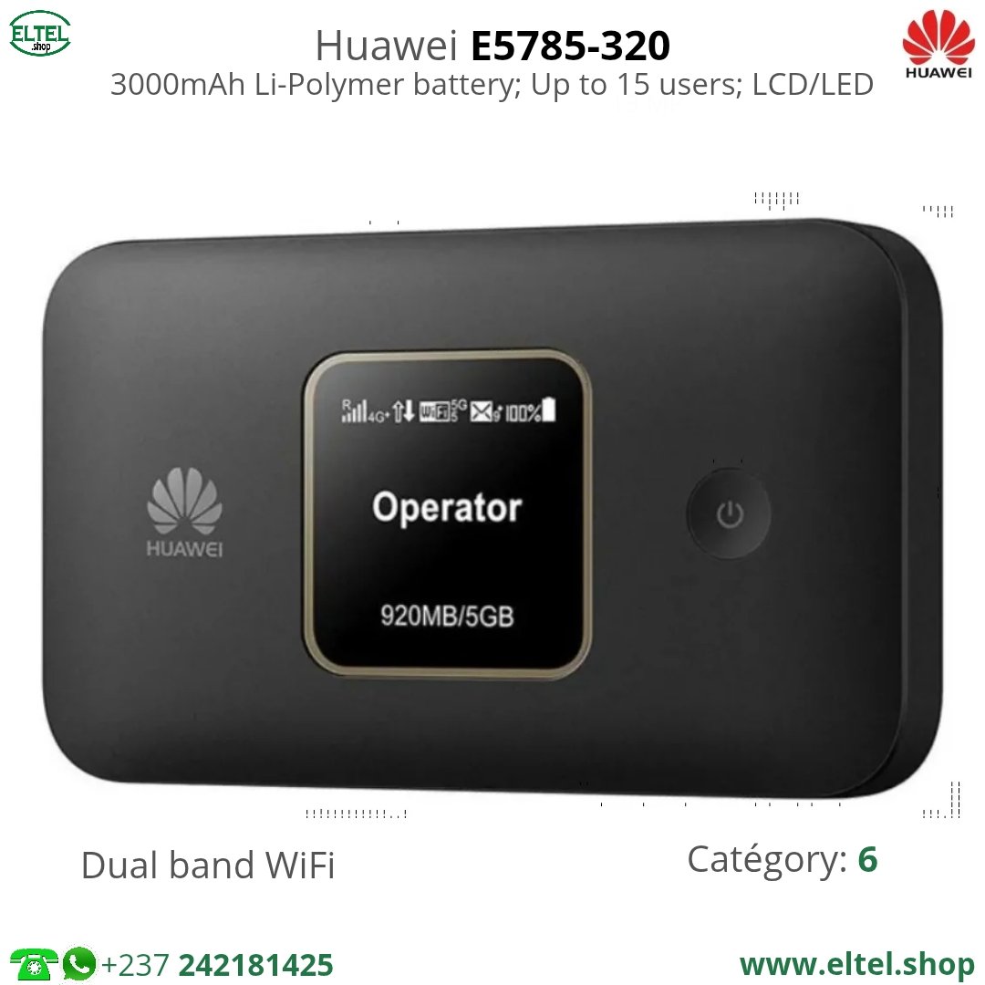 Huawei E5785-320 - Universel - 3000 mAh - Garantie 12 mois