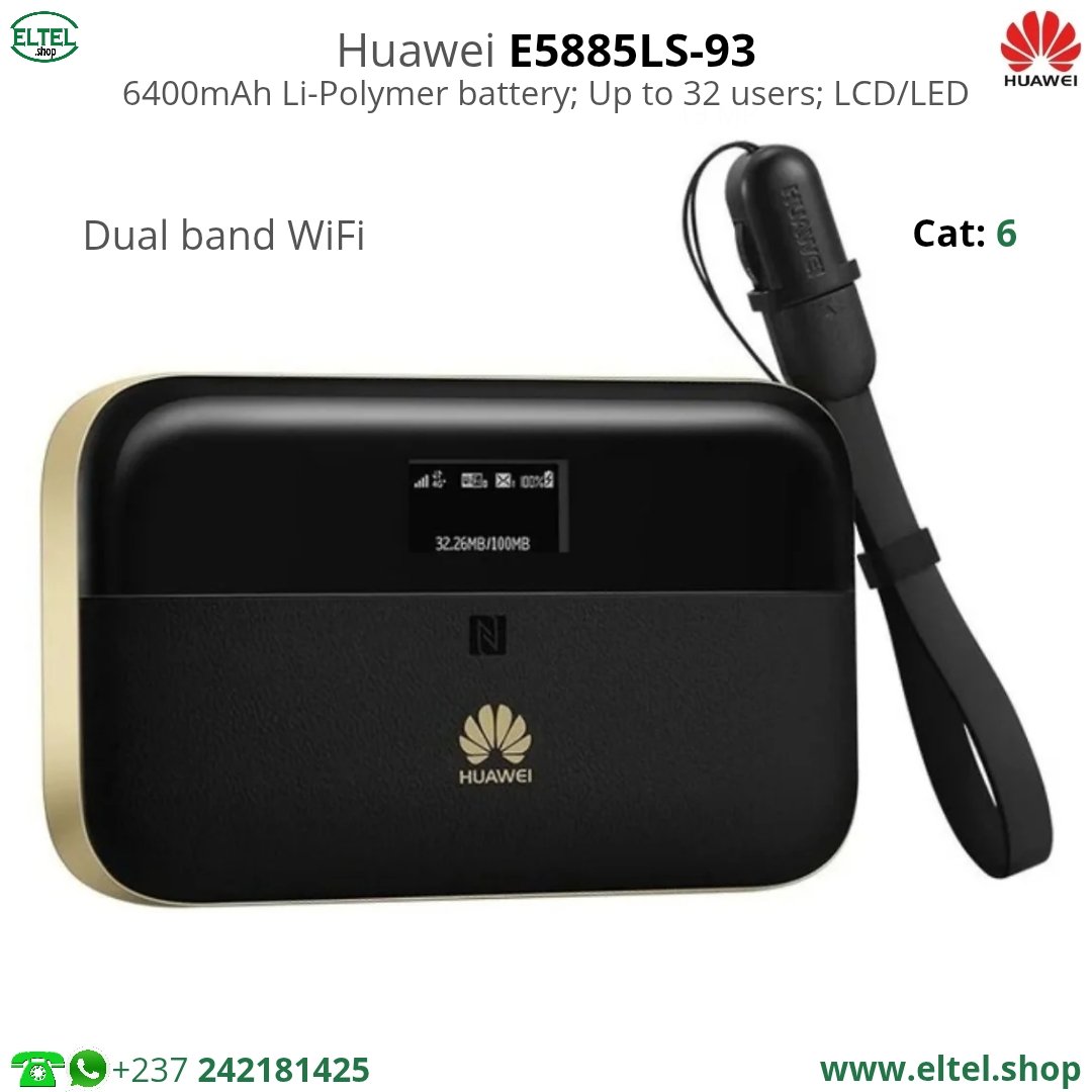 Huawei E5885LS-93A - Universel - Powerbank - 6400 mAh - Garantie 12 mois