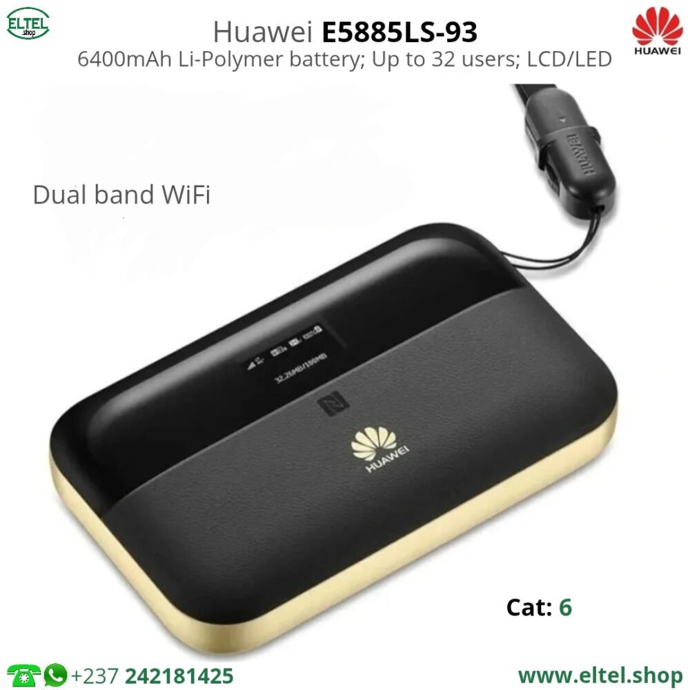 Huawei E5885LS-93A - Universel - Powerbank - 6400 mAh - Garantie 12 mois