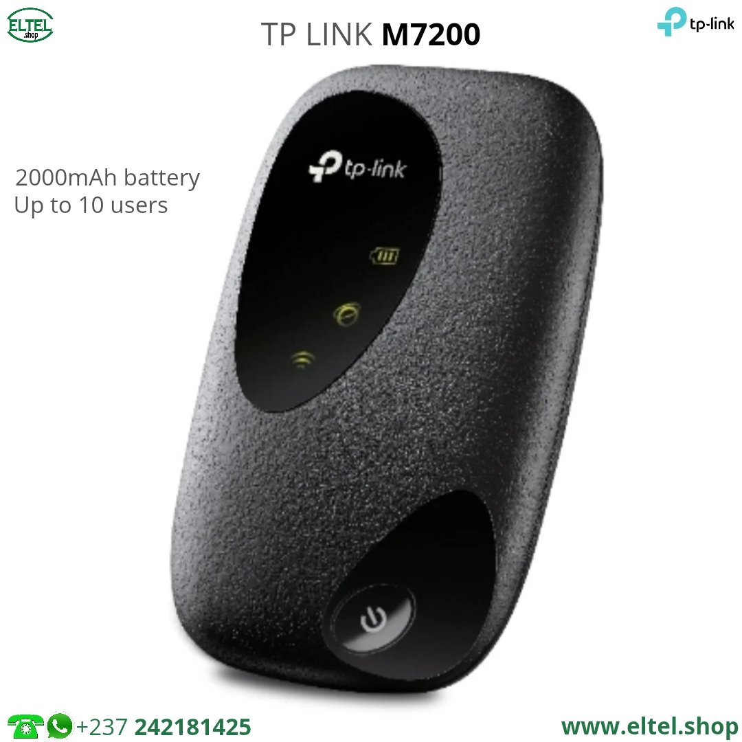MiFi 4G TP-Link M7200 - Universel - 2000 mAh - Garantie 12 mois (neuf)
