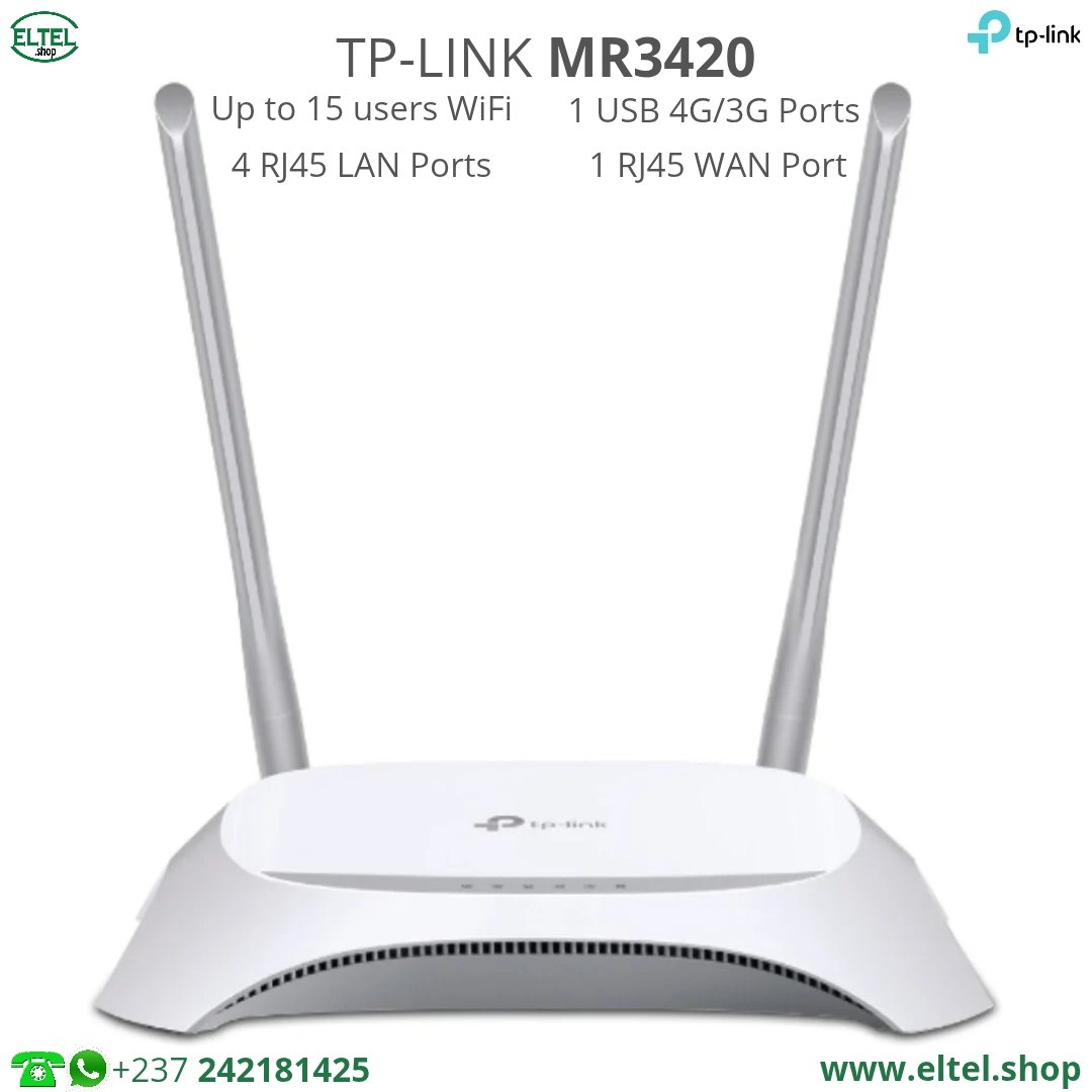 Routeur 3G/4G TP-Link MR 3420 - Garantie 12 mois