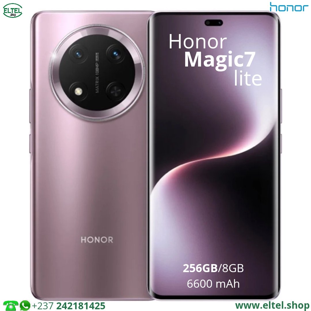 Honor Magic7 Lite - 256GB/8GB - 108MP+5MP/16MP - 6600mAh - garantie 12 mois (neuf)