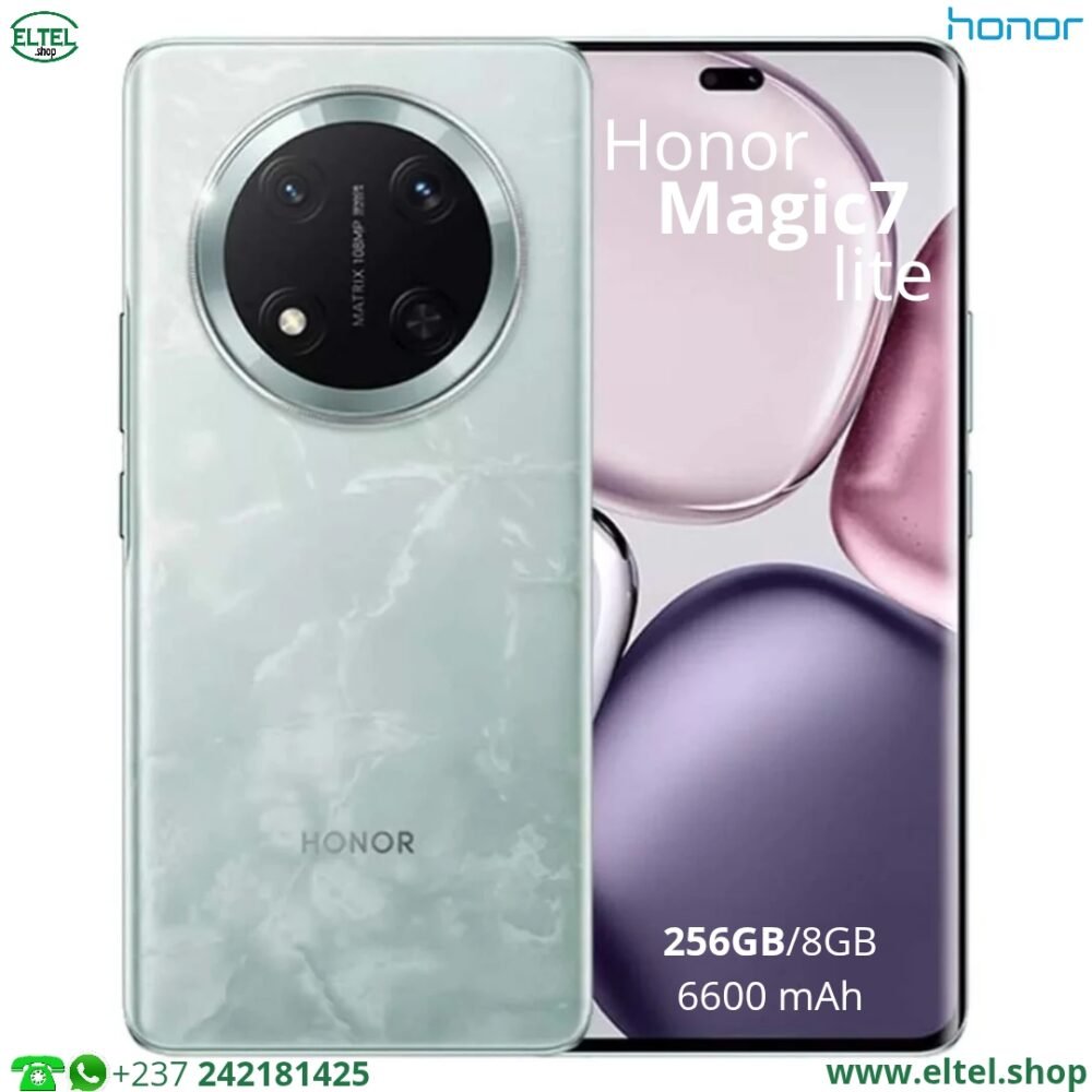 Honor Magic7 Lite - 256GB/8GB - 108MP+5MP/16MP - 6600mAh - garantie 12 mois (neuf)