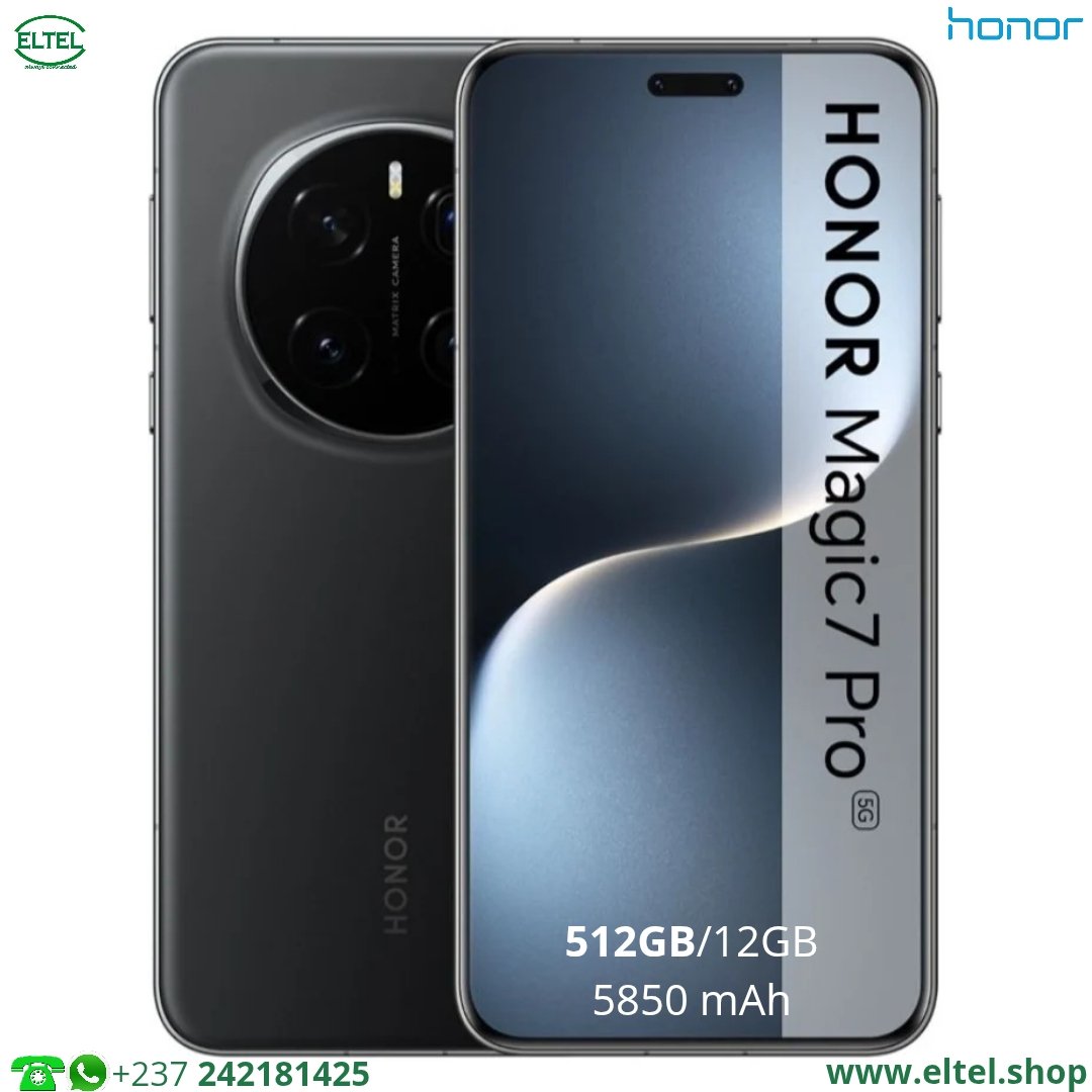 Honor Magic7 Pro - 512GB/12GB - 200MP+50MP+50MP/50MP - 5850mAh - garantie 12 mois (neuf)