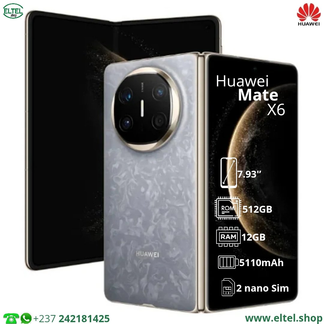 Hua mate x6 gr 512.12 Huawei Mate X6 - 512GB/12GB - 50MP+48MP+40MP/8MP - 5110mAh - Garantie 12 mois(neuf)