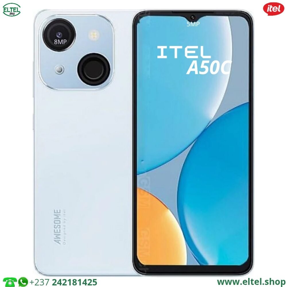 iTEL A50C - 64GB/2GB - 8MP/5MP - 4000mAh - garantie 12 mois (neuf)