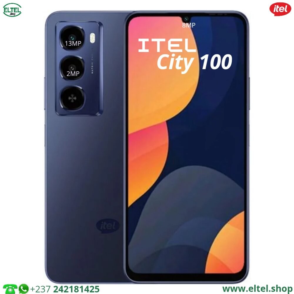 iTEL City 100 - 128GB/4GB - 13MP/8MP - 5200mAh - garantie 12 mois (neuf)