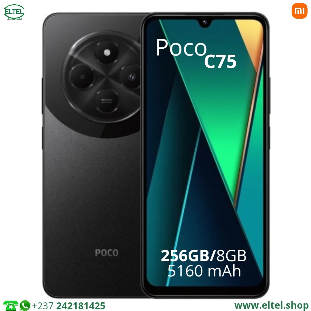 Poco C75 - 256GB/8GB - 2sim - 50MP/13MP - 5160mAh - garantie 12 mois (neuf)