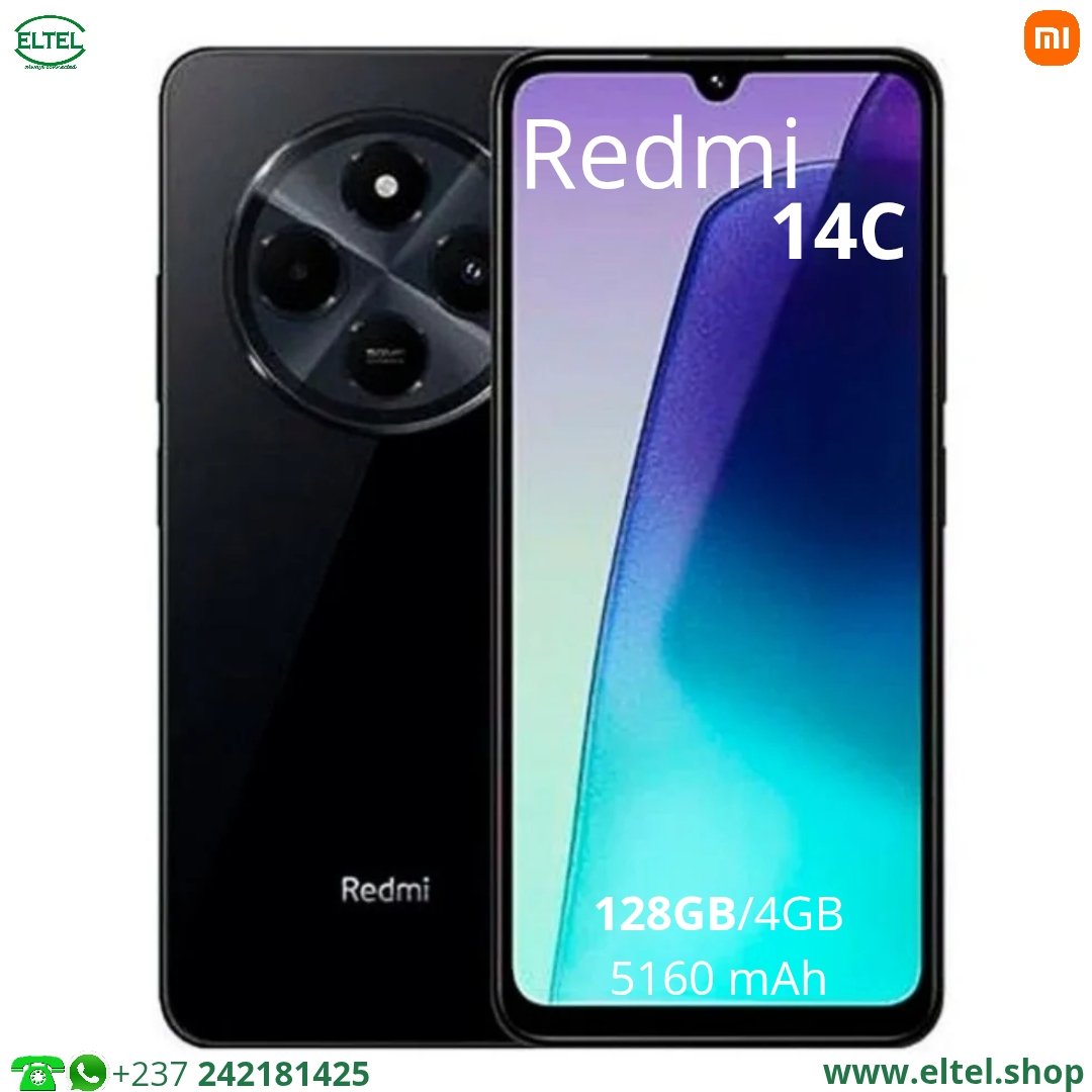 Redmi 14C - 128GB/4GB - 2sim - 50MP+2MP/13MP - 5160mAh - garantie 12 mois (neuf)