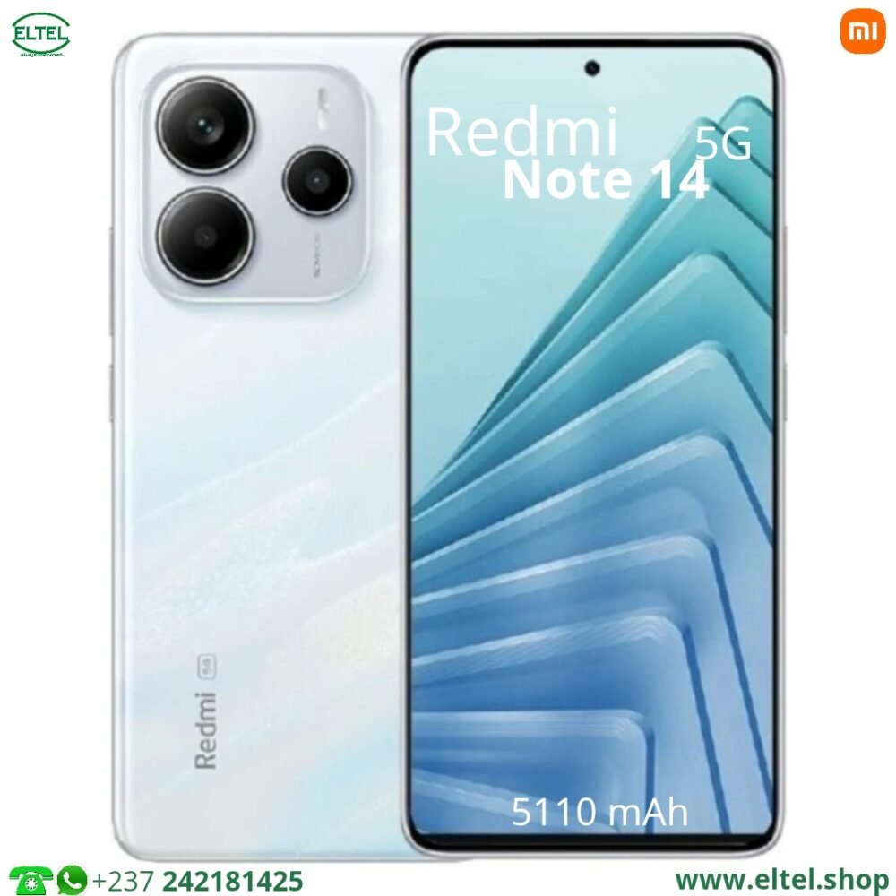 Redmi Note 14 5G Global - 256GB/8GB - 108MP+8MP+2MP/20MP - 5110mAh - Garantie 12 mois (neuf)