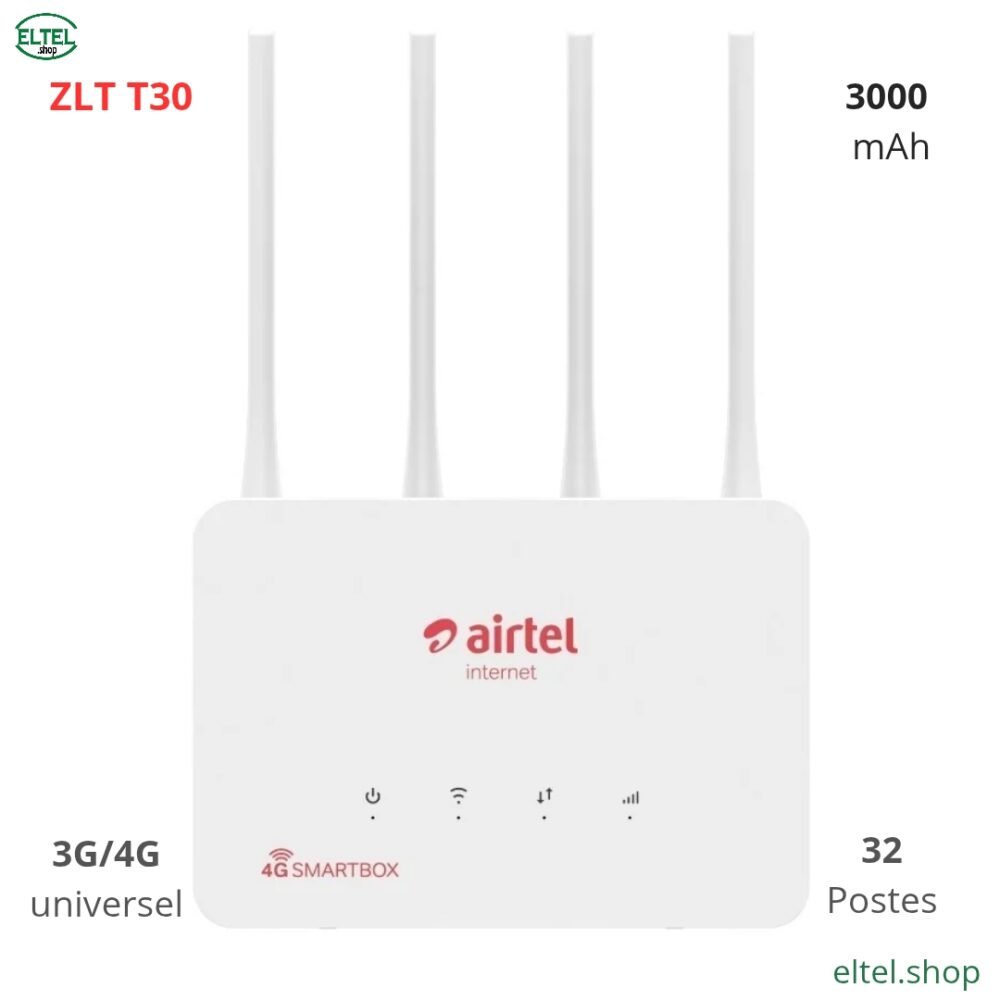 Airtel ZLT T30 00 Airtel ZLT T30 - Universel - 3000 mAh - Garantie 12 mois