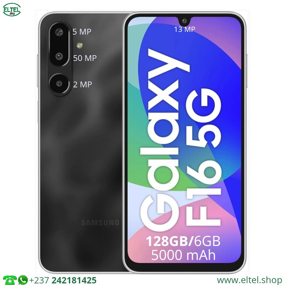 Glx F16 5G nr 128.6 Galaxy F16 5G - 128GB/6GB - 2sim - 50MP+5MP+2MP/13MP - 5000mAh - garantie 24 mois (neuf)