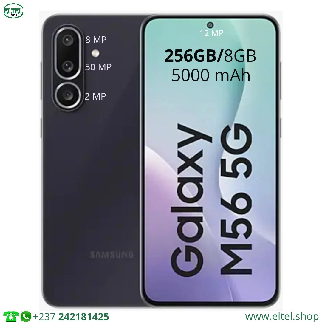Glx M56 5G nr 256.8 Galaxy M56 5G - 256GB/8GB - 2sim - 50MP+8MP+2MP/12MP - 5000mAh - garantie 24 mois (neuf)