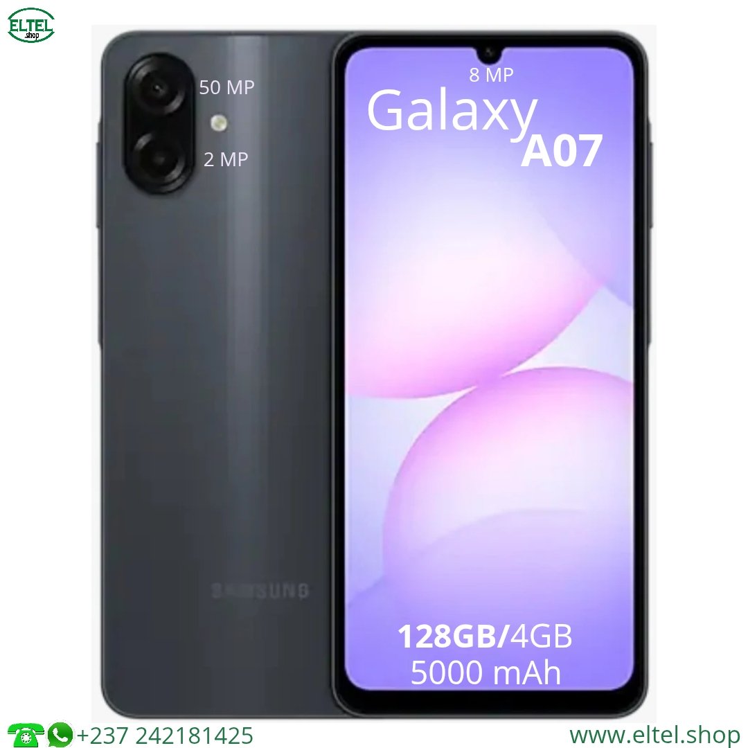 Glx a07 nr 128.4 Galaxy A07 - 128GB/4GB - 2sim - 50MP+2MP/8MP - 5000mAh - garantie 24 mois (neuf)