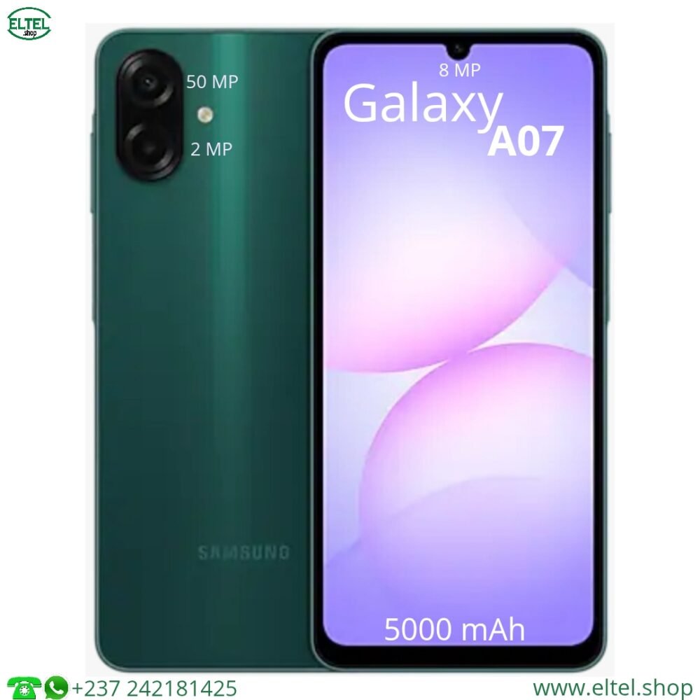 Galaxy A07 - 128GB/4GB - 2sim - 50MP+2MP/8MP - 5000mAh - garantie 24 mois (neuf)