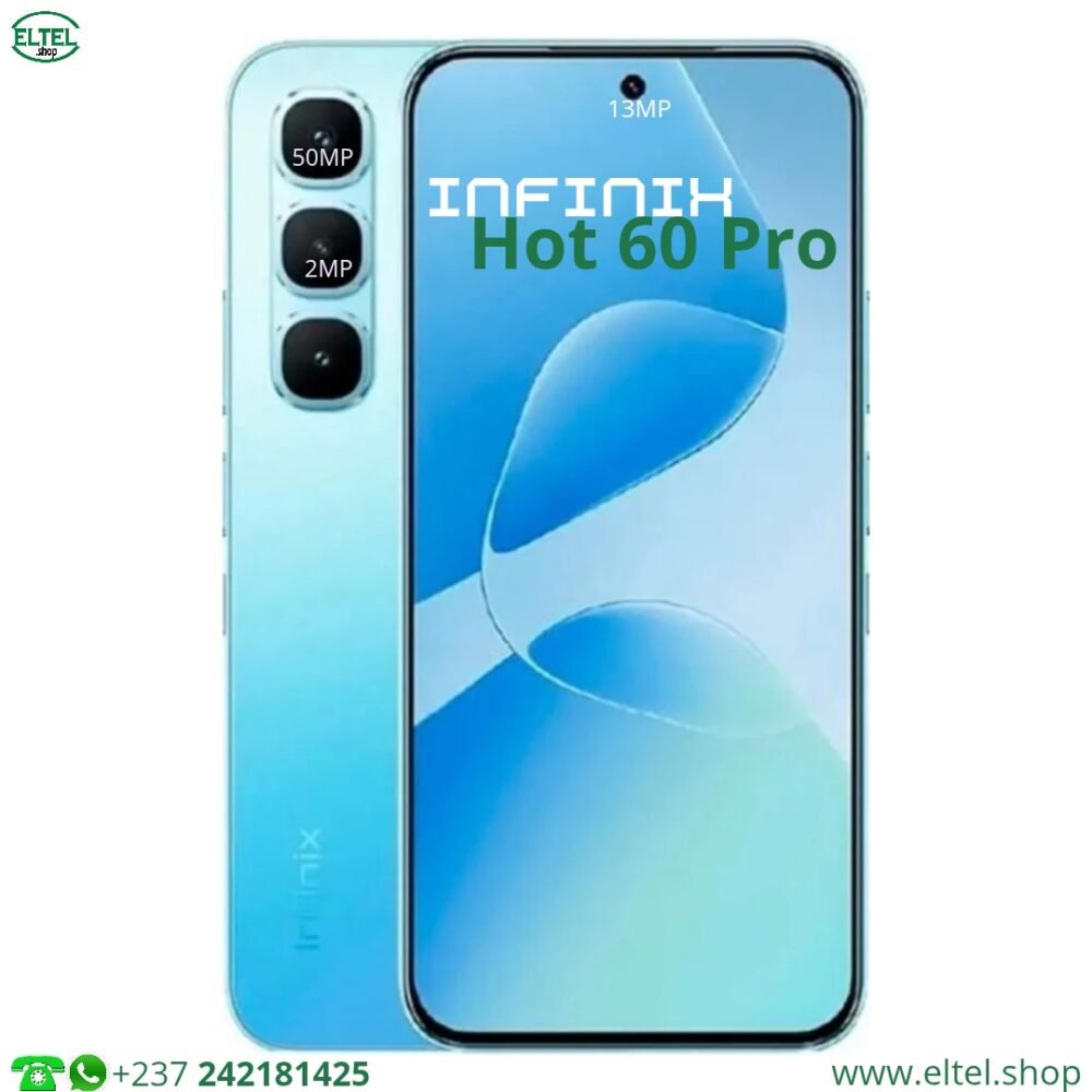 Infinix Hot 60 Pro - 256GB/8GB - 2sim - 50MP+2MP/13MP - 5160mAh - garantie 12 mois (neuf)