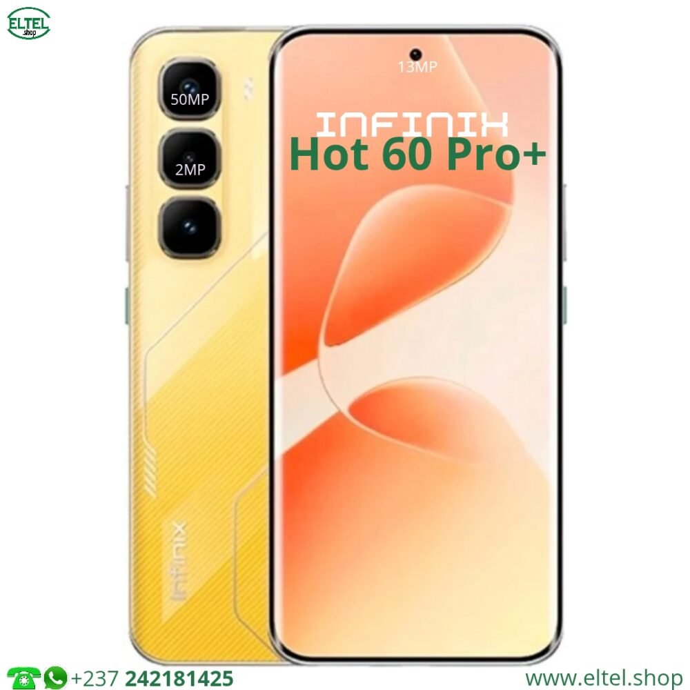 Infinix Hot 60 Pro Plus - 256GB/8GB - 2sim - 50MP+2MP/13MP - 5160mAh - garantie 12 mois (neuf)