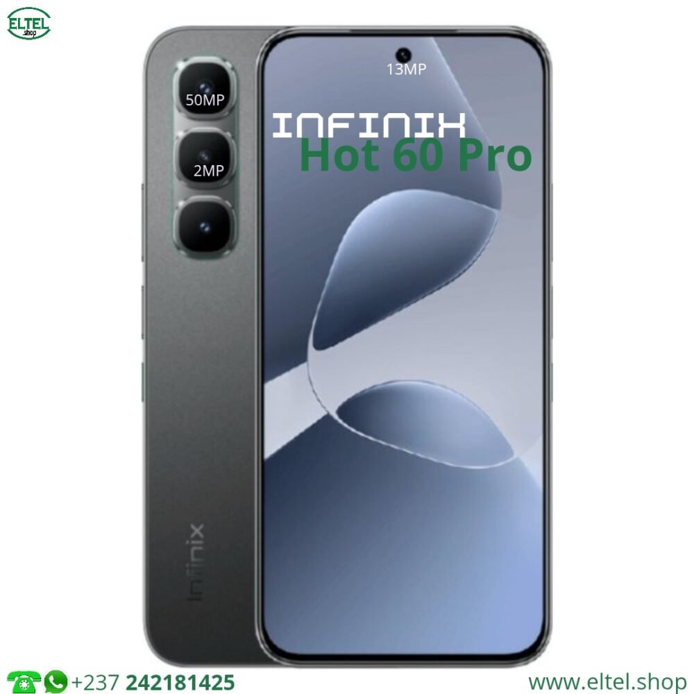 Infinix Hot 60 Pro - 256GB/8GB - 2sim - 50MP+2MP/13MP - 5160mAh - garantie 12 mois (neuf)