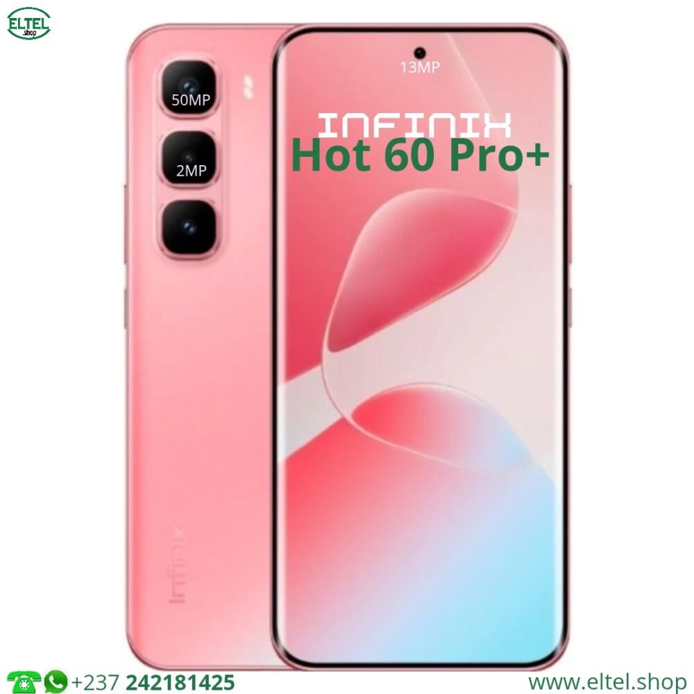 Infinix Hot 60 Pro Plus - 256GB/8GB - 2sim - 50MP+2MP/13MP - 5160mAh - garantie 12 mois (neuf)