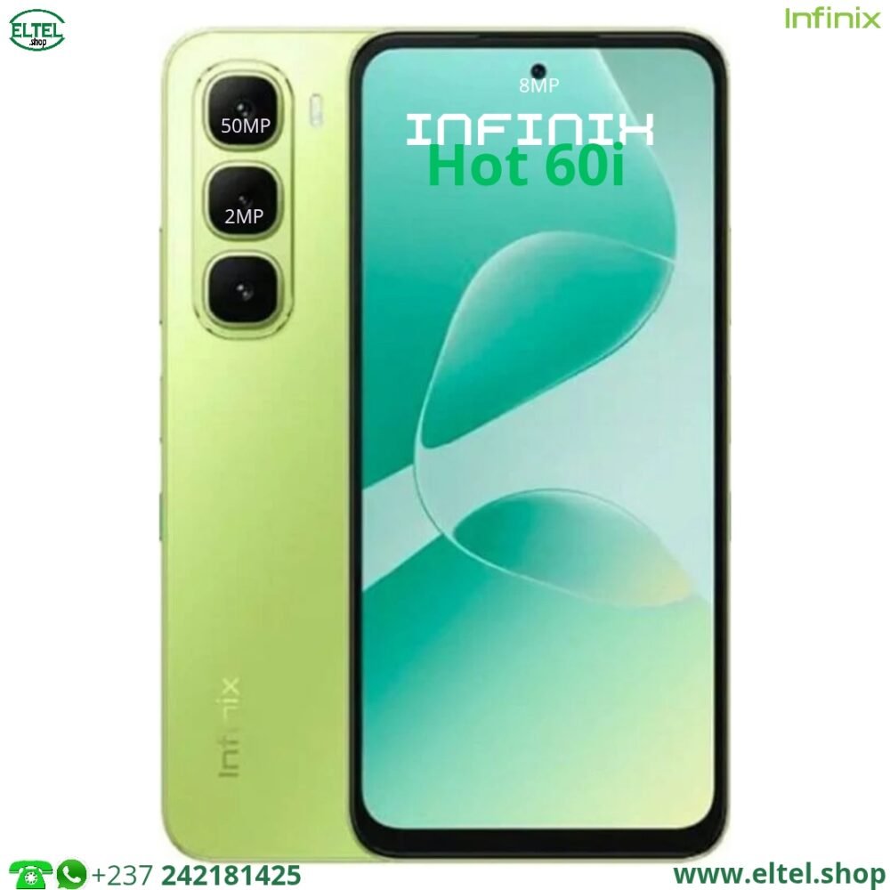 Ifx hot 60i vrt Infinix Hot 60i - 128GB/4GB - 2sim - 50MP+2MP/8MP - 5160mAh - garantie 12 mois (neuf)