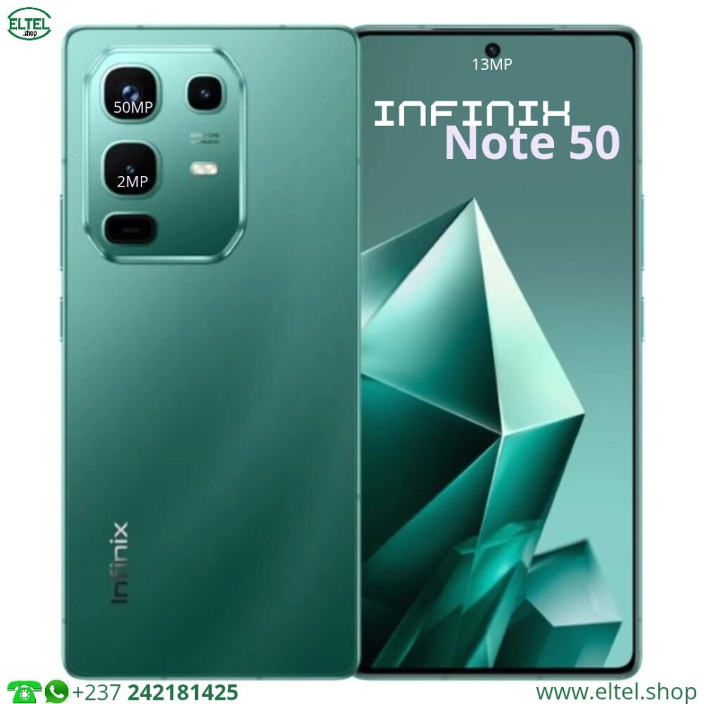 Infinix Note 50 - 256GB/8GB - 2sim - 50MP+2MP/13MP - 5200mAh - garantie 12 mois (neuf)