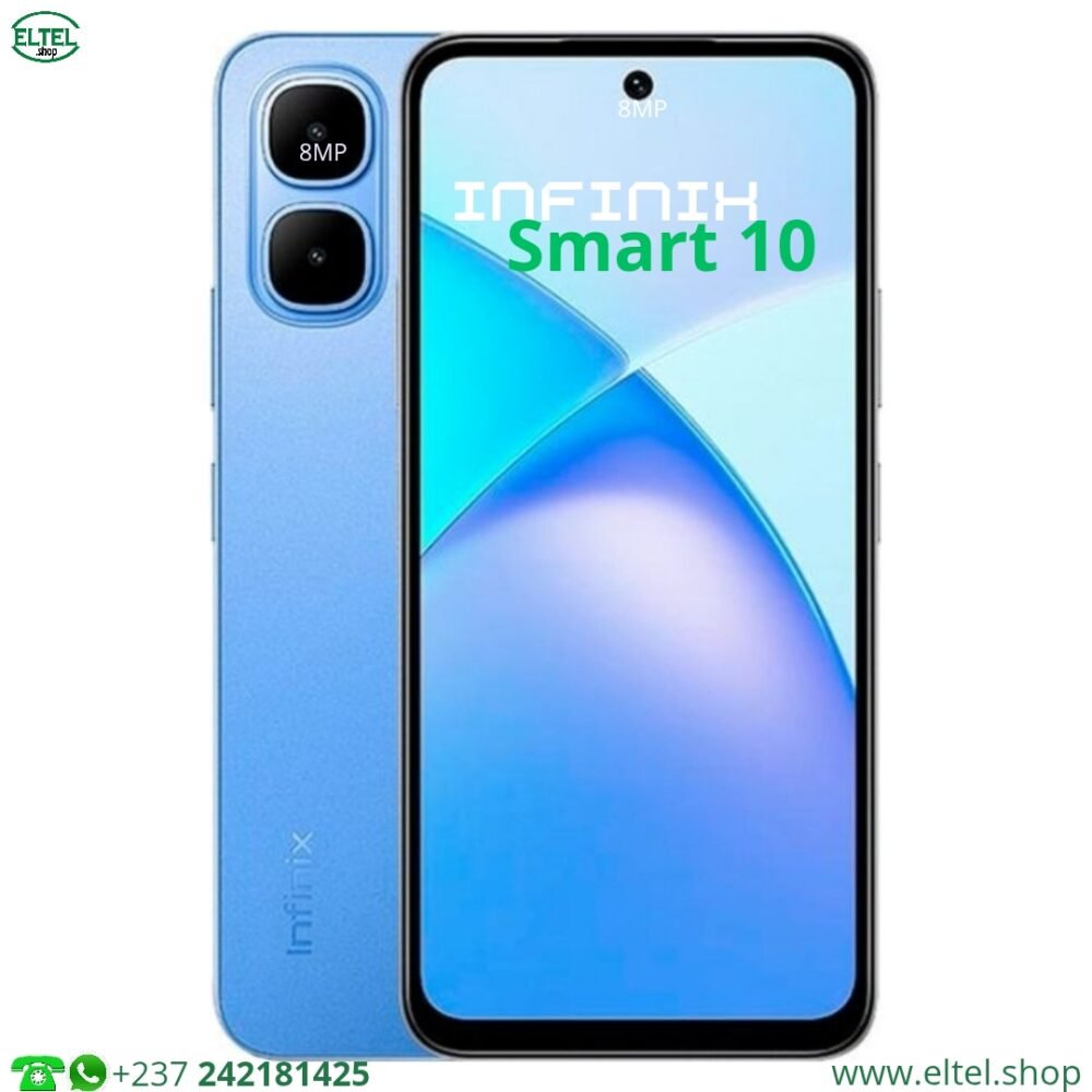Infinix Smart 10 - 64GB/3GB - 2sim - 8MP+2MP/8MP - 5000mAh - garantie 12 mois (neuf)