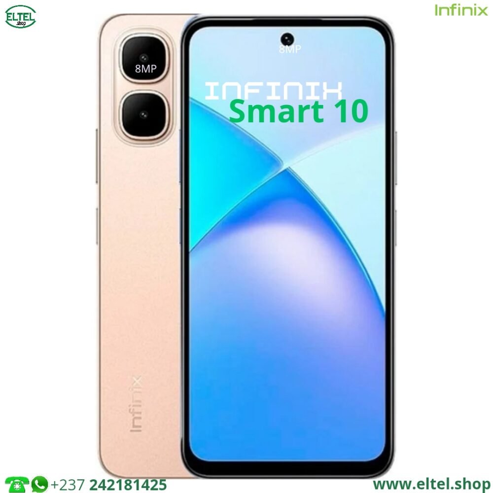 Infinix Smart 10 - 64GB/3GB - 2sim - 8MP+2MP/8MP - 5000mAh - garantie 12 mois (neuf)