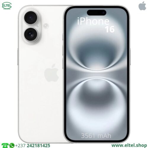 iPHONE 16 - 128GB/8GB - 48MP+12MP/12MP - 3561mAh - garantie 24 mois (neuf)