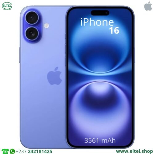 iPHONE 16 - 128GB/8GB - 48MP+12MP/12MP - 3561mAh - garantie 24 mois (neuf)