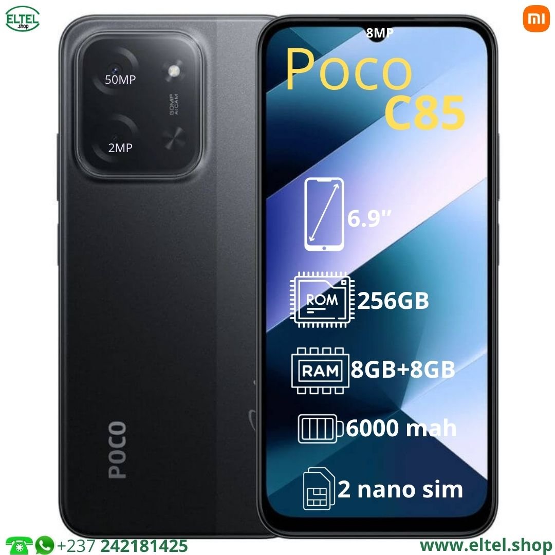 Poco C85 nr 256.8 Poco C85 - 256GB/8GB - 2sim - 50MP+2MP/8MP - 6000mAh - garantie 12 mois (neuf)