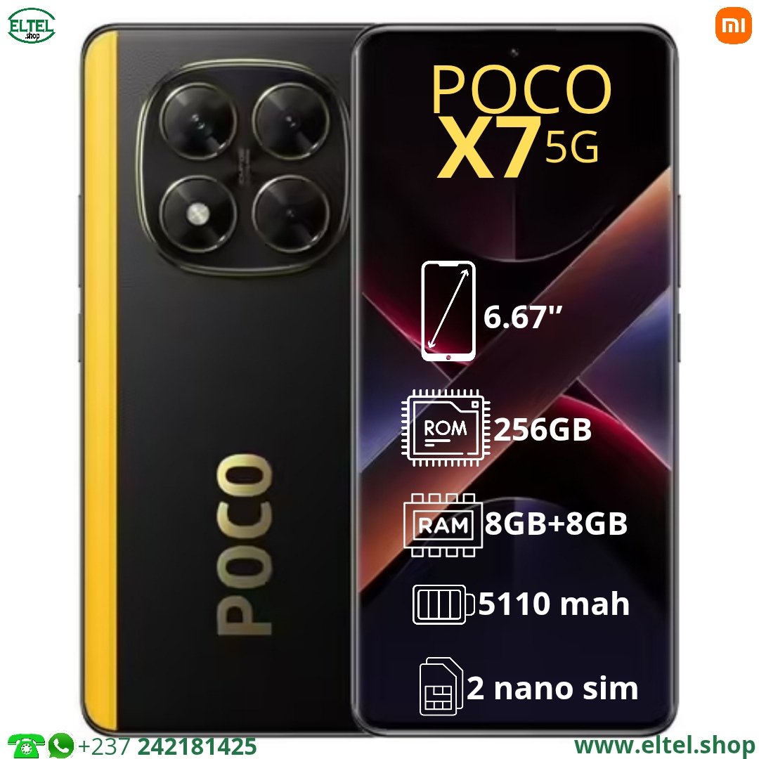 Poco X7 5G nr 256.8 Poco X7 5G - 256GB/8GB - 50MP+8MP+2MP/20MP - 5110mAh - garantie 12 mois (neuf)