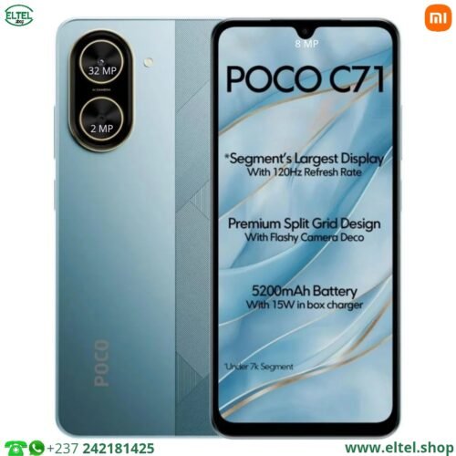 Poco C71 - 64GB/3GB - 2sim - 32MP+2MP/8MP - 5200mAh - garantie 12 mois (neuf)