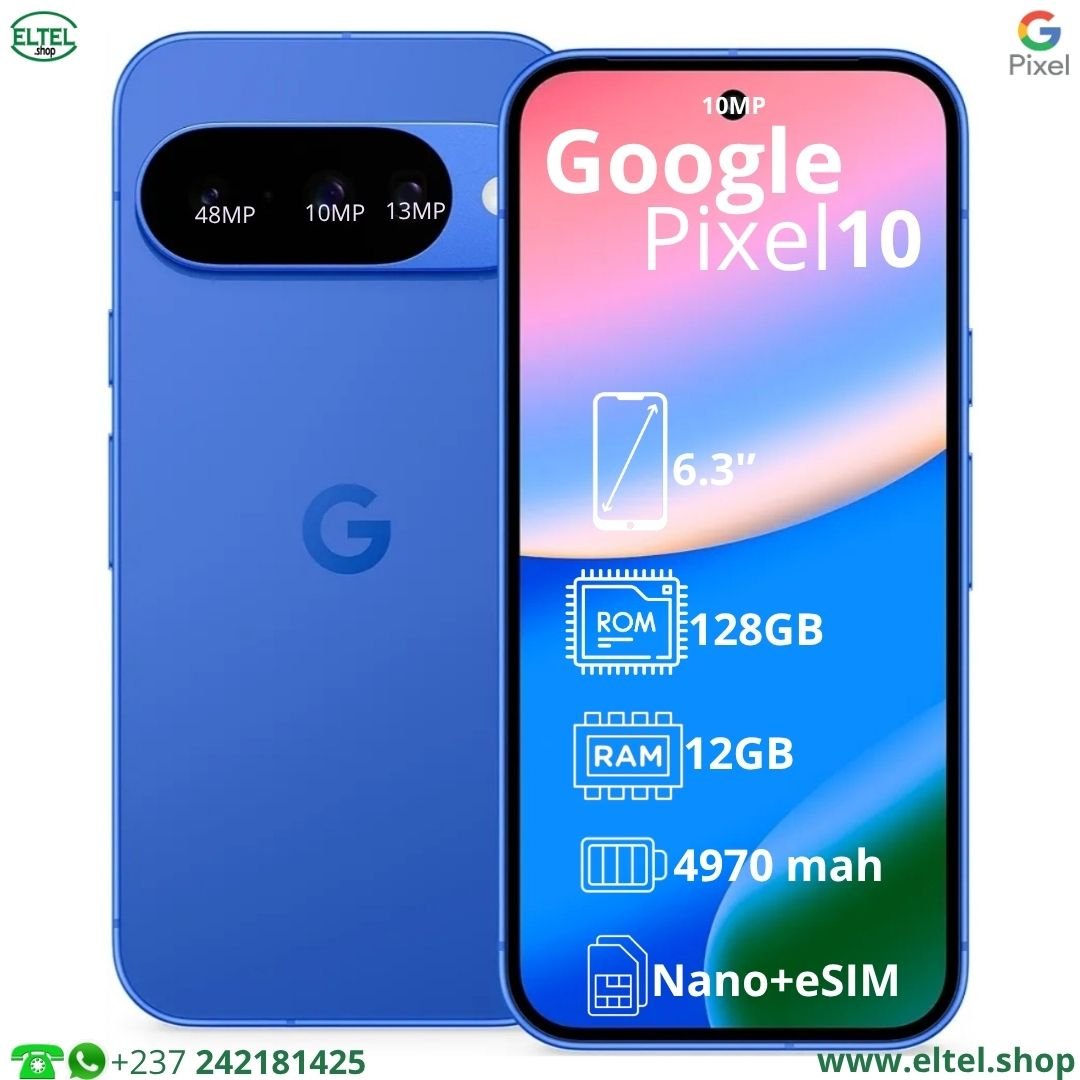 Pixel 10 5G - 128GB/12GB - 48MP+13MP+10MP/10,5MP - 4970mAh - garantie 12 mois (neuf)
