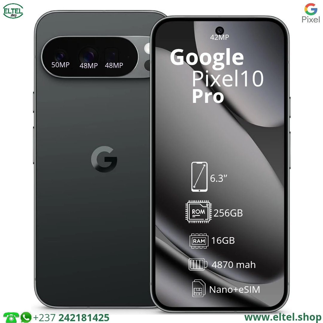 Pxl 10 pr nr 256.16 Pixel 10 Pro 5G - 256GB/16GB - 50MP+48MP+48MP/42MP - 4870mAh - garantie 12 mois (neuf)