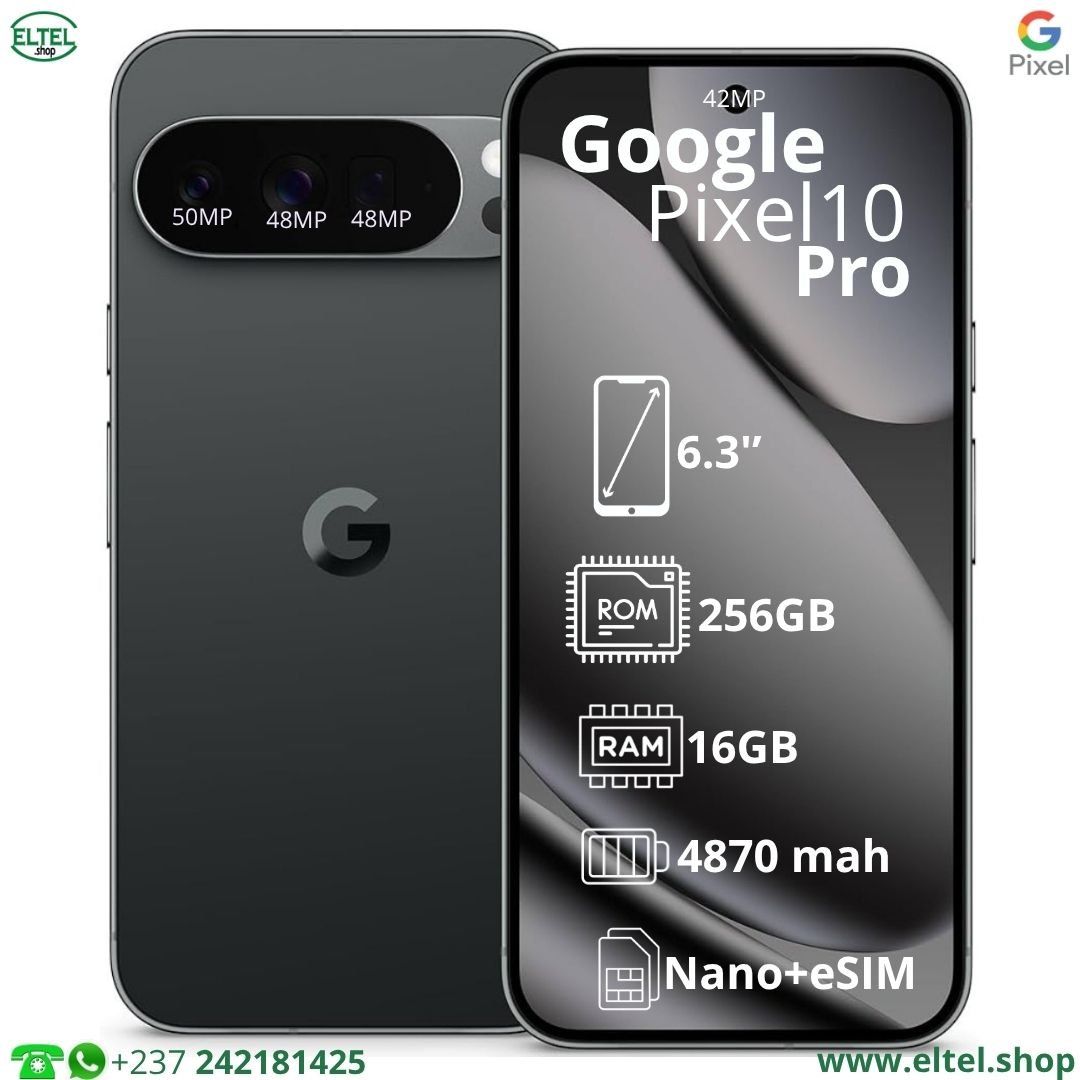 Pxl 10 pr nr 256.16 Pixel 10 Pro 5G - 256GB/16GB - 50MP+48MP+48MP/42MP - 4870mAh - garantie 12 mois (neuf)
