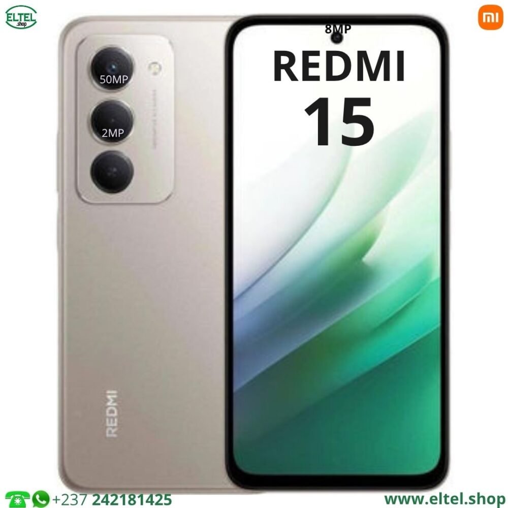 Red 15 or Redmi 15 - 256GB/8GB - 2sim - 50MP+2MP/8MP - 7000mAh - garantie 12 mois (neuf)