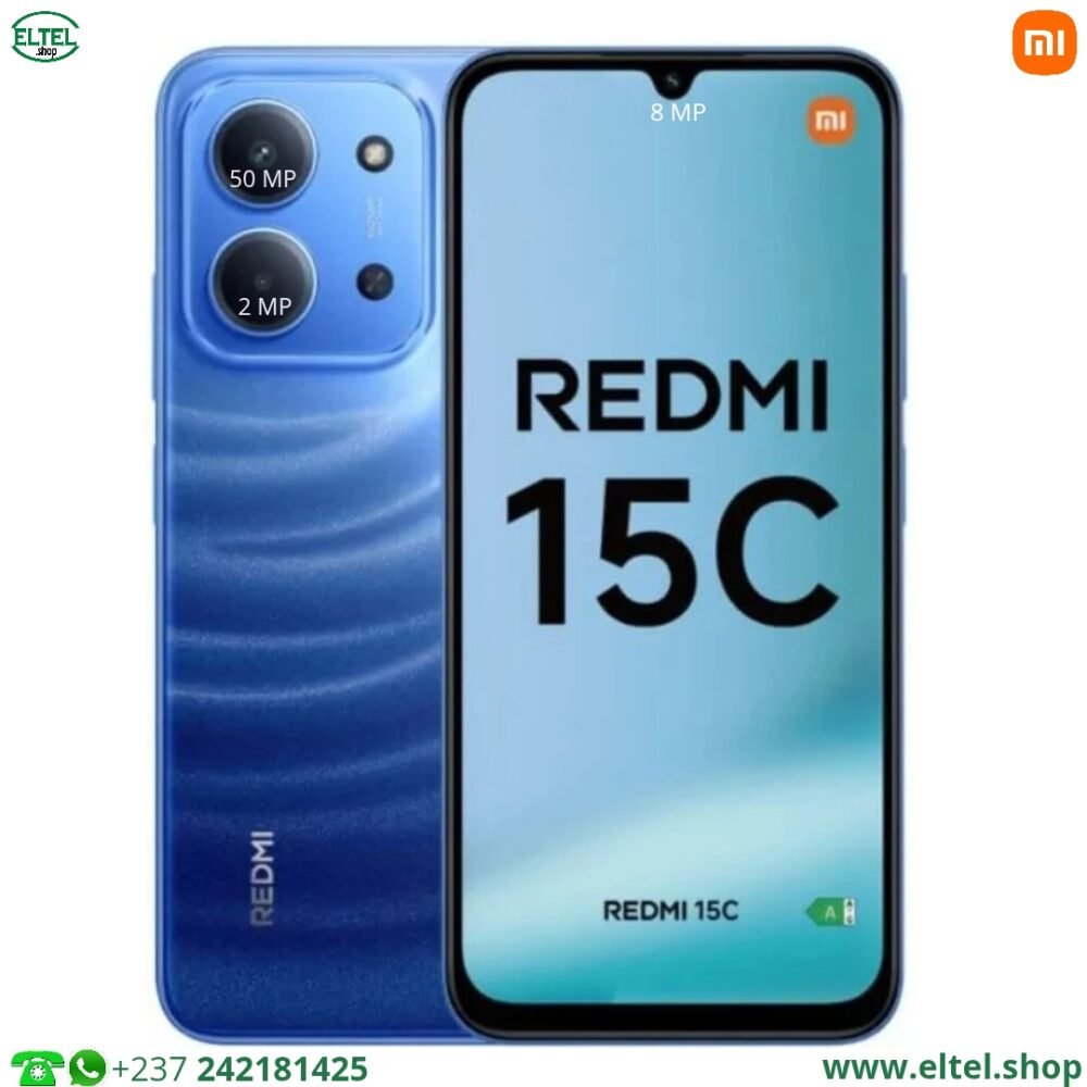 Redmi 15C - 256GB/8GB - 2sim - 50MP+2MP/8MP - 6000mAh - garantie 12 mois (neuf)
