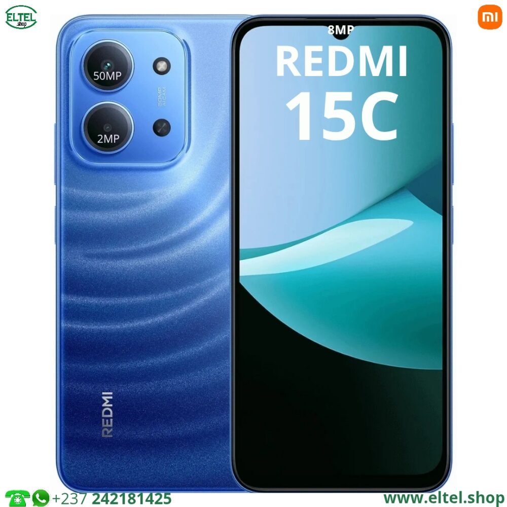 Redmi 15C - 128GB/4GB - 2sim - 50MP+2MP/8MP - 6000mAh - garantie 12 mois (neuf)