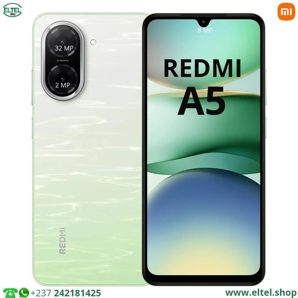 Redmi A5 - 64GB/3GB - 2sim - 32MP/8MP - 5200mAh - garantie 12 mois (neuf)