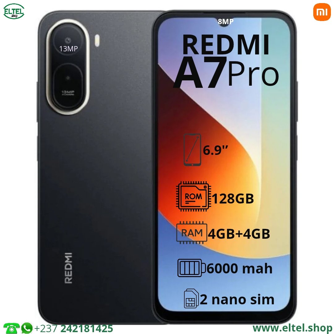 Red A7 Pr nr 128.4 Redmi A7 Pro - 128GB/4GB - 2sim - 13MP/8MP - 6000mAh - garantie 12 mois (neuf)