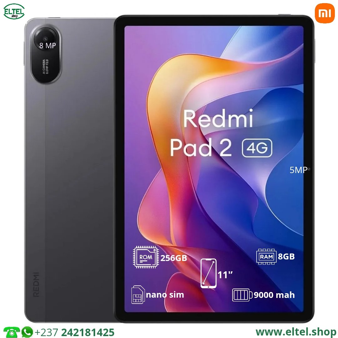 Redmi Pad 2 4G - 11.0 pouces - 256GB/8GB - 9000mAh - garantie 12 mois (neuf)