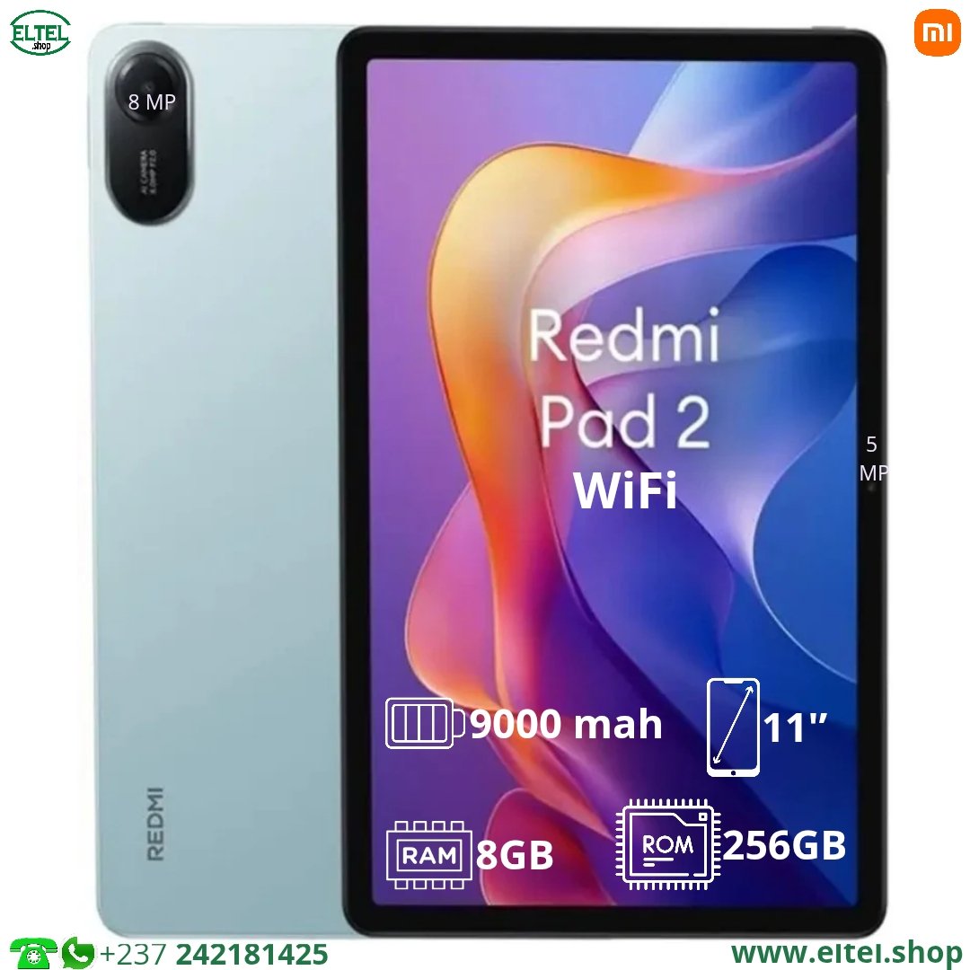 Red Pad 2 wifi vrt 256.8 Redmi Pad 2 wifi - 11.0 pouces - 256GB/8GB - 9000mAh - garantie 12 mois (neuf)